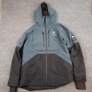 Montec Arch Jacket Mens Large Blue Black Hooded Insulated Ski Snow FW24